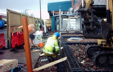 Ground Beam Construction