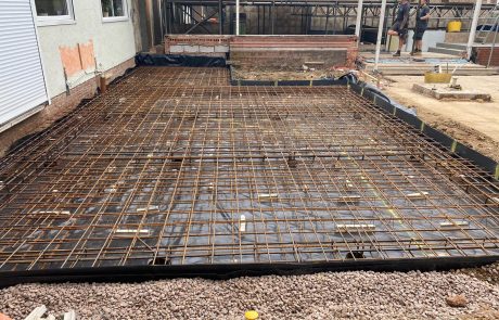 Steelwork to RC Slab